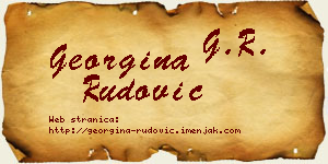 Georgina Rudović vizit kartica